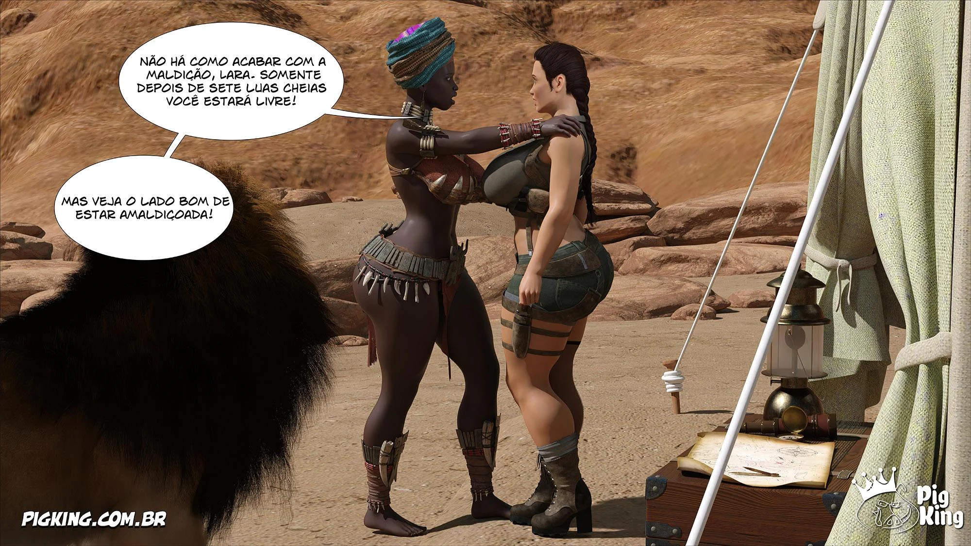 Lara Croft Submissa: Aventura Erótica em Quadrinhos Explícitos