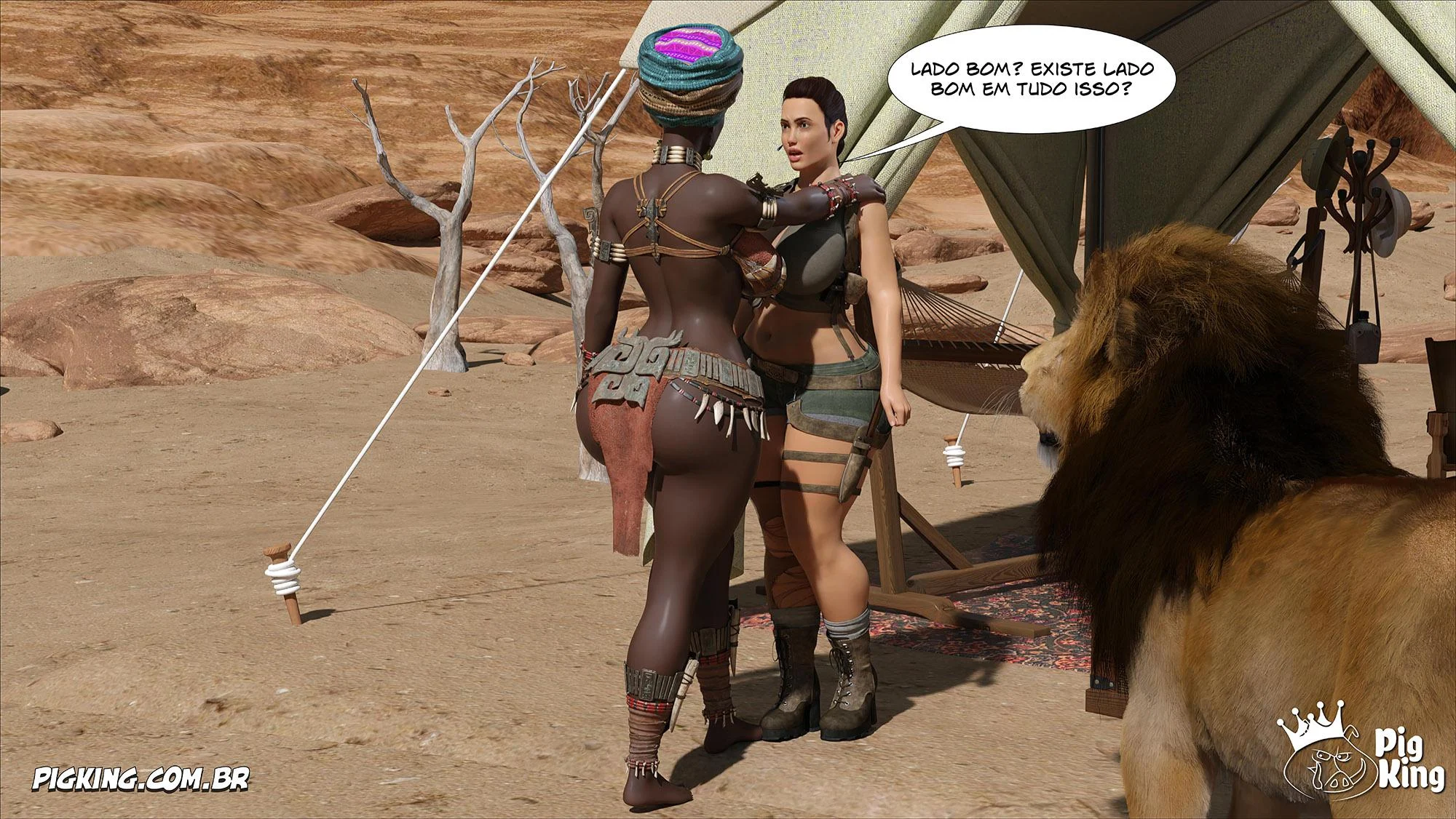 Lara Croft Submissa: Aventura Erótica em Quadrinhos Explícitos