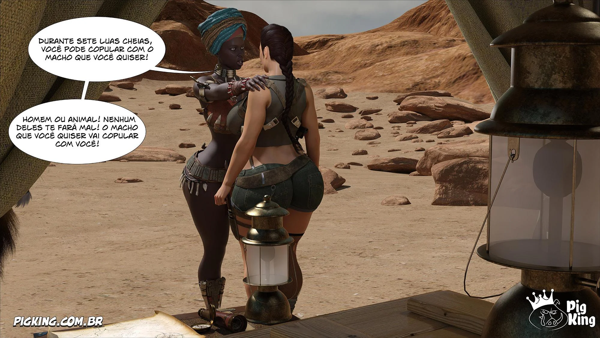 Lara Croft Submissa: Aventura Erótica em Quadrinhos Explícitos