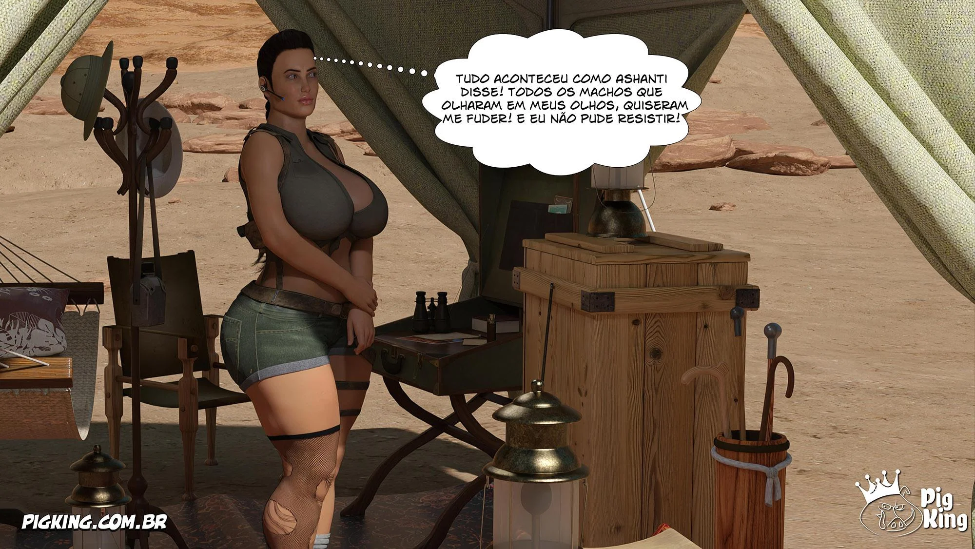 Lara Croft Submissa: Aventura Erótica em Quadrinhos Explícitos
