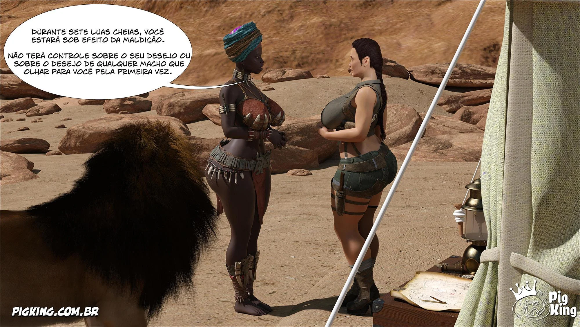 Lara Croft Submissa: Aventura Erótica em Quadrinhos Explícitos