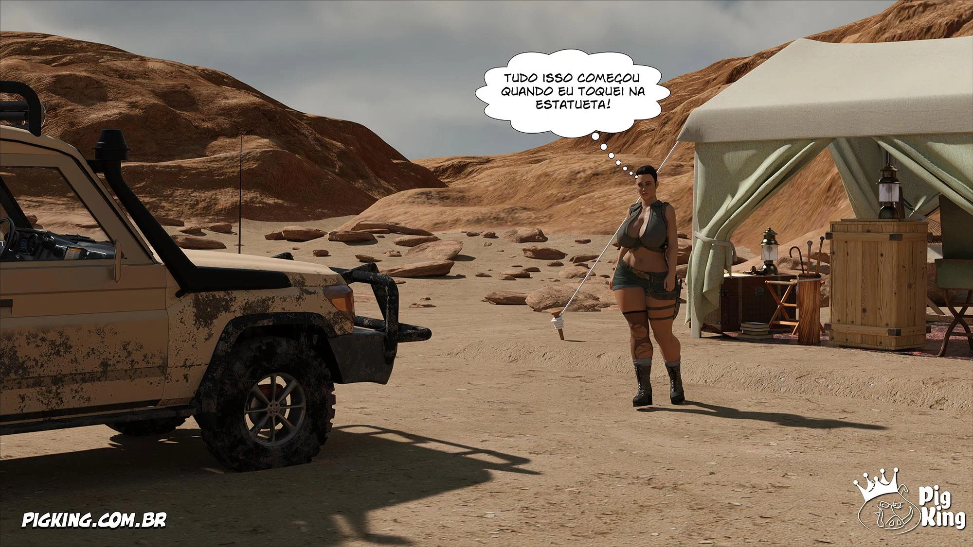 Lara Croft Submissa: Aventura Erótica em Quadrinhos Explícitos