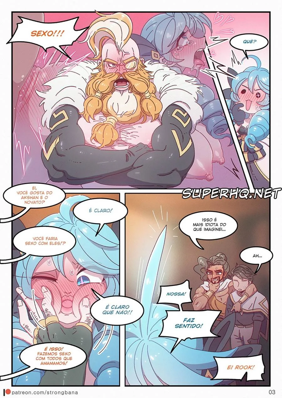 Amantes Insaciáveis: Orgia Explícita de Campeãs de League of Legends