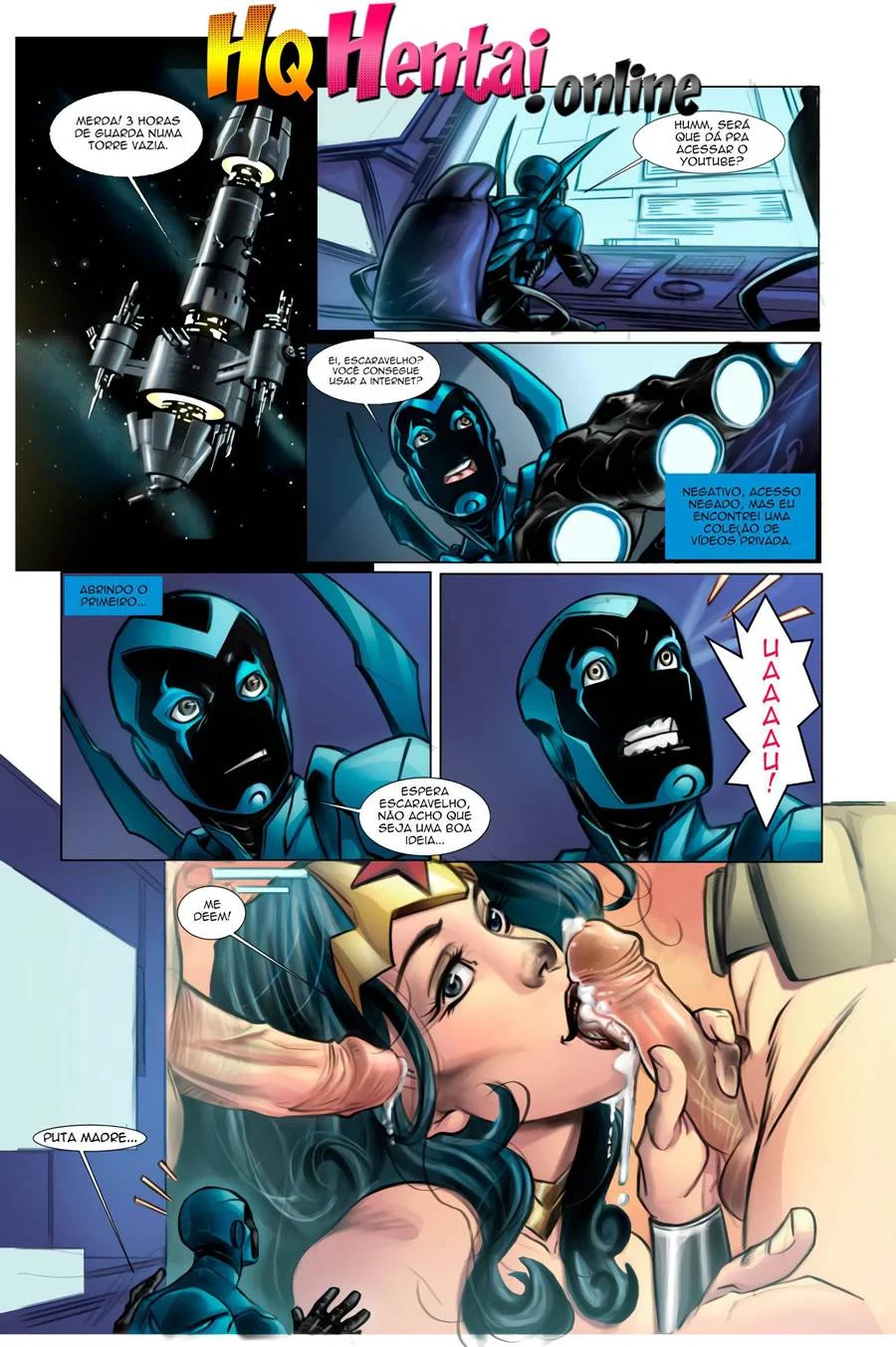 Liga da Justiça: Heróis em Cenas Explícitas de Sexo - Quadrinhos Eróticos