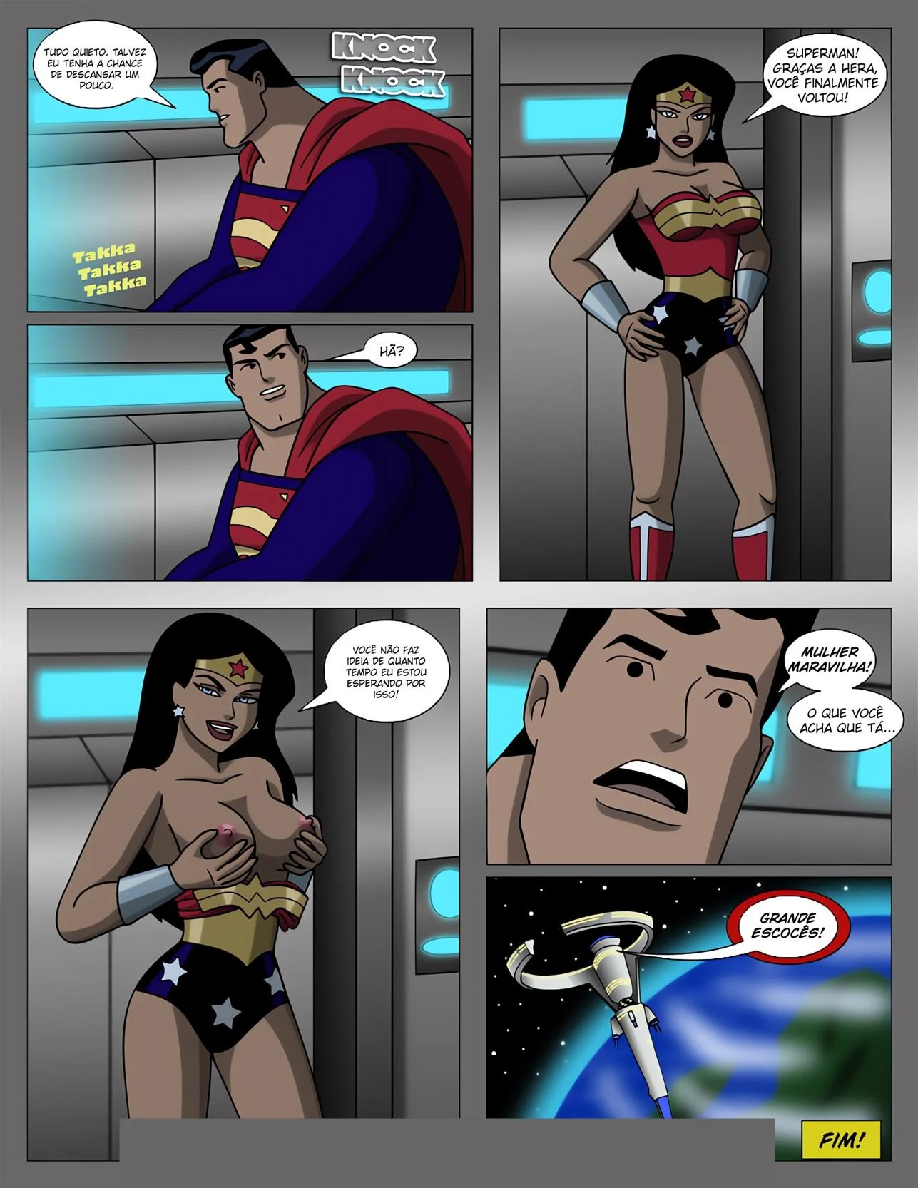 Liga da Justiça: Orgasmo Sob Encomenda - HQ Erótica Explícita