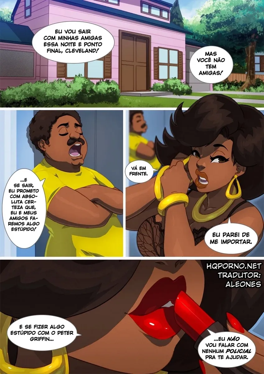 Quadrinhos Sexuais Explícitos: A Noite Erótica de Cleveland em Ação