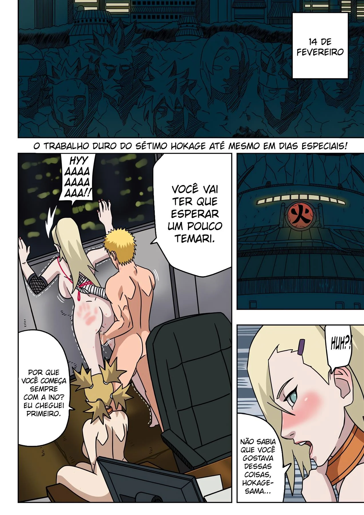 Desbunde Sexual com as Kunoichis - Quadrinhos Eróticos de Naruto Explícito