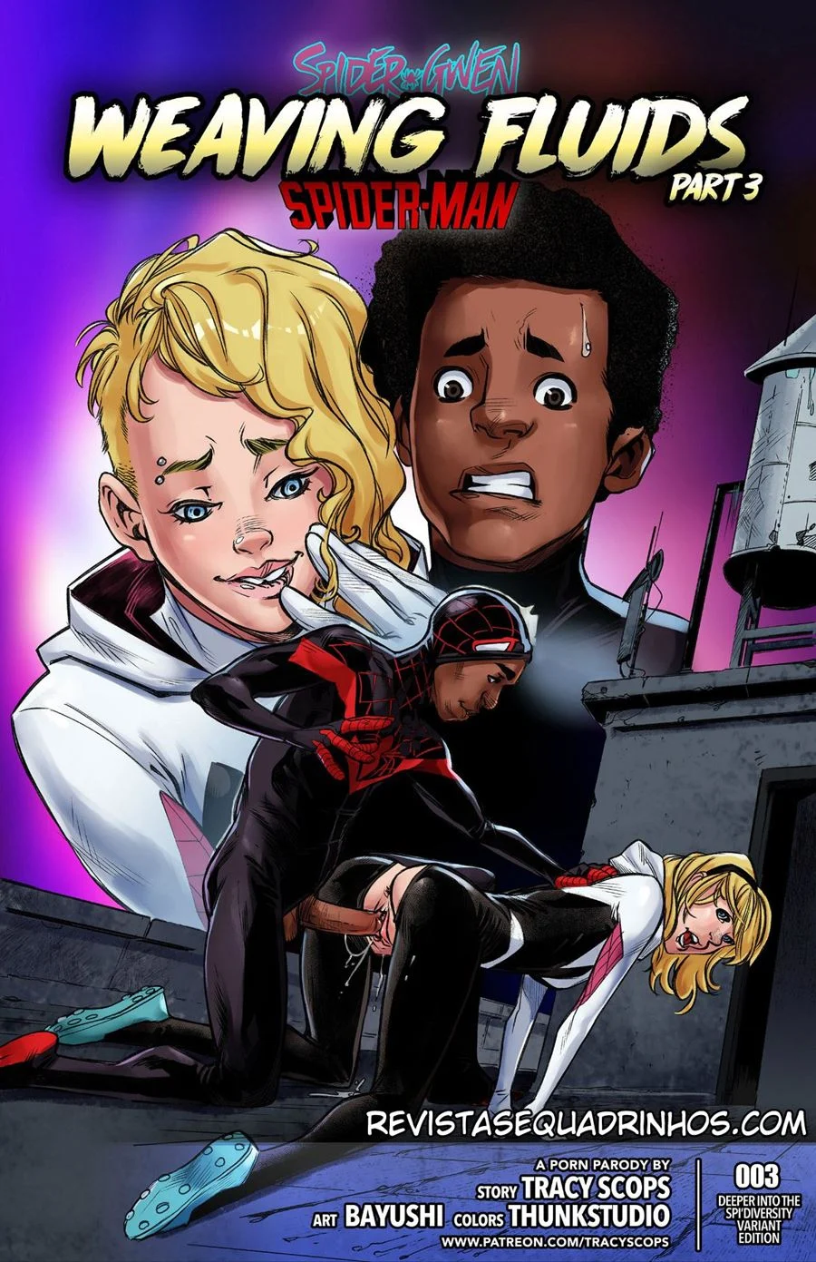 Spider-Man Encharcado por Fluidos Sexuais - HQ Porno Explícita e Quente