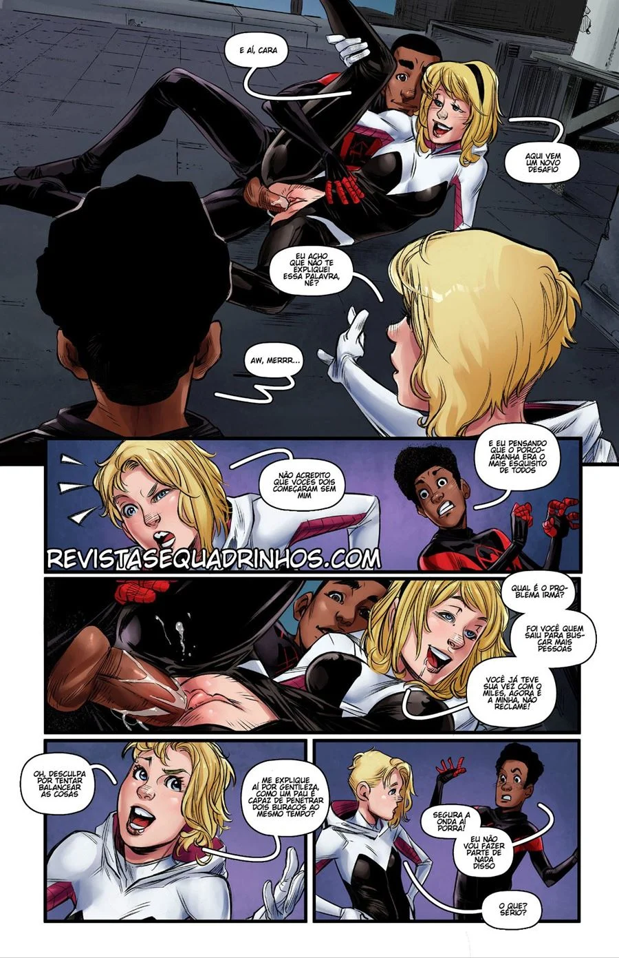 Spider-Man Encharcado por Fluidos Sexuais - HQ Porno Explícita e Quente