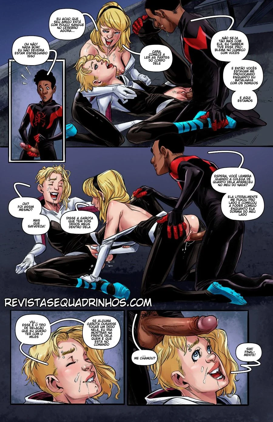 Spider-Man Encharcado por Fluidos Sexuais - HQ Porno Explícita e Quente