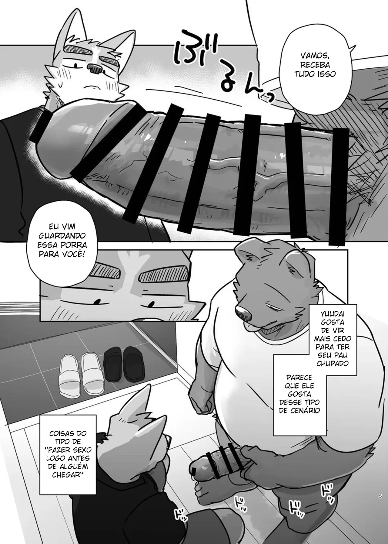 Transando Até a Porta Bater: Hentai Gay Explícito com Cena Quente