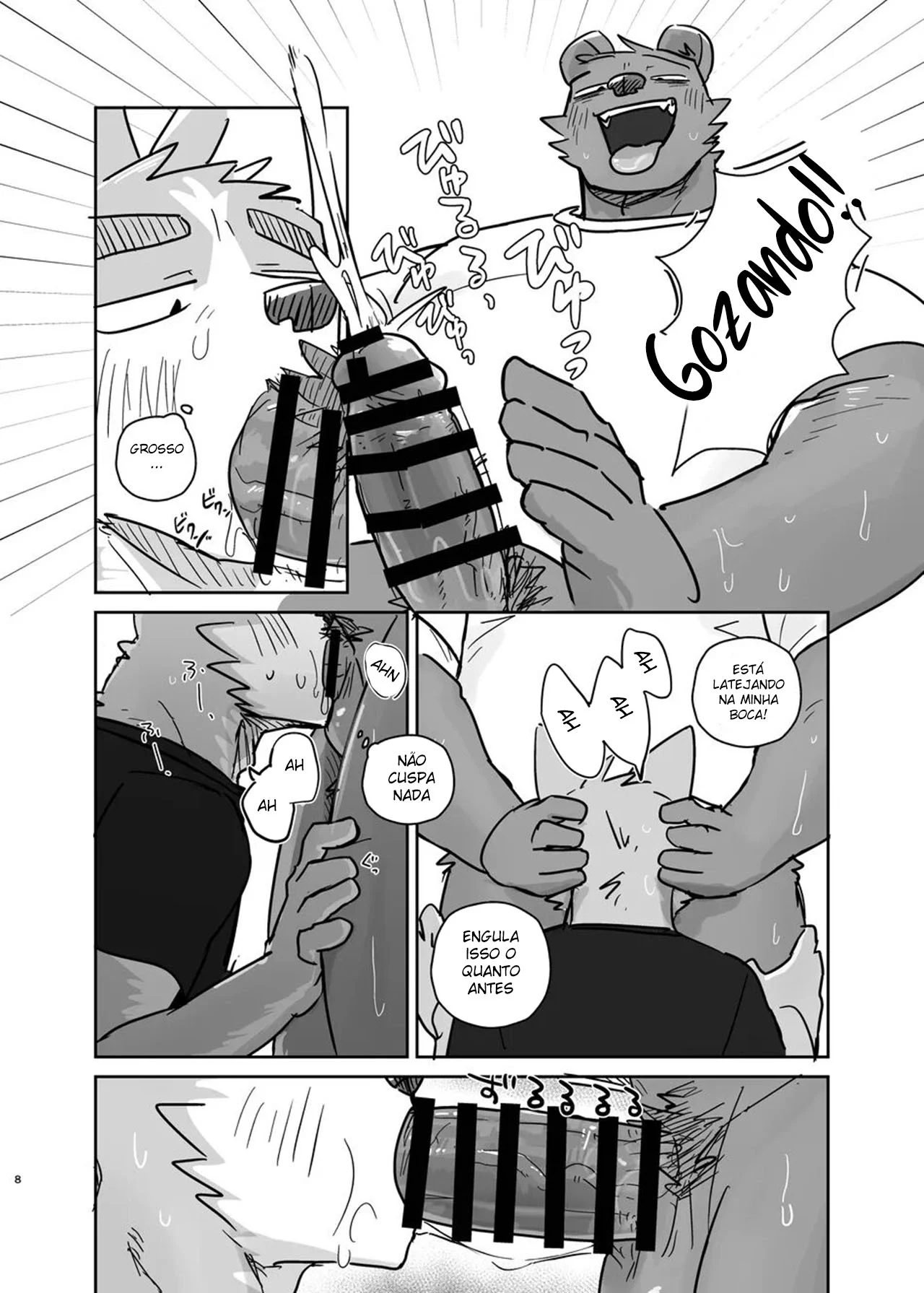 Transando Até a Porta Bater: Hentai Gay Explícito com Cena Quente