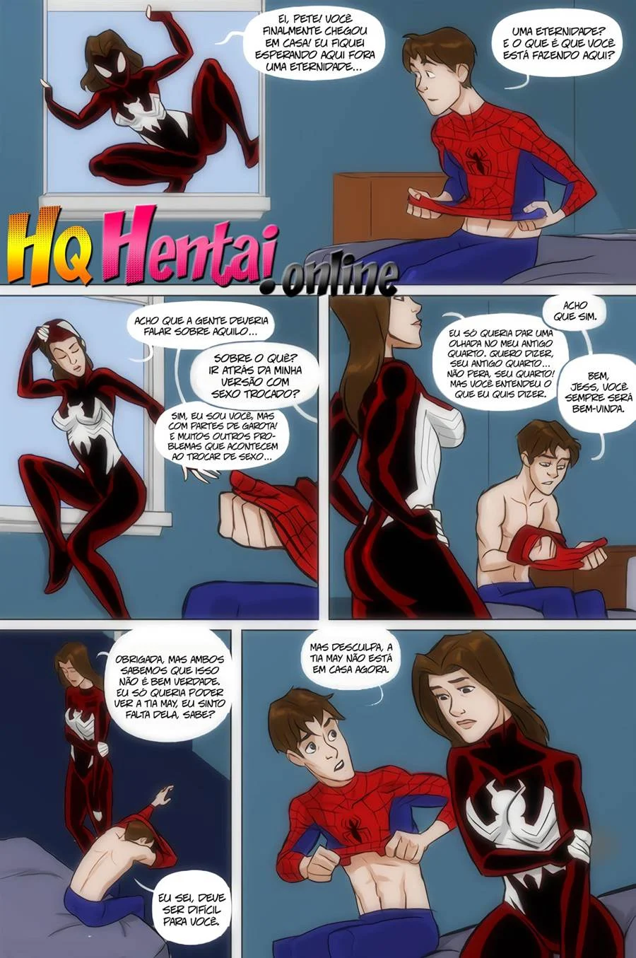 Foda Explícita com a Mulher-Aranha: Jessica Drew, Cenas Proibidas em HQ