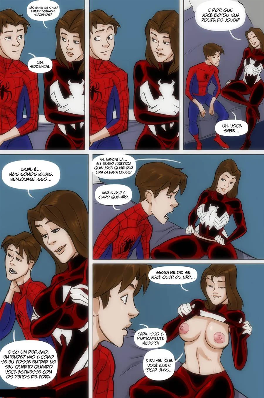 Foda Explícita com a Mulher-Aranha: Jessica Drew, Cenas Proibidas em HQ