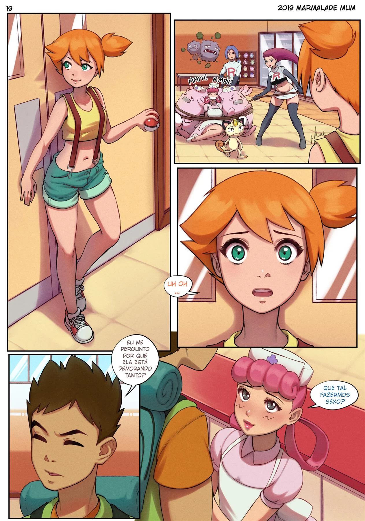 Explorações Futonari Pokémons Gozando - Aventuras Eróticas em Quadrinhos