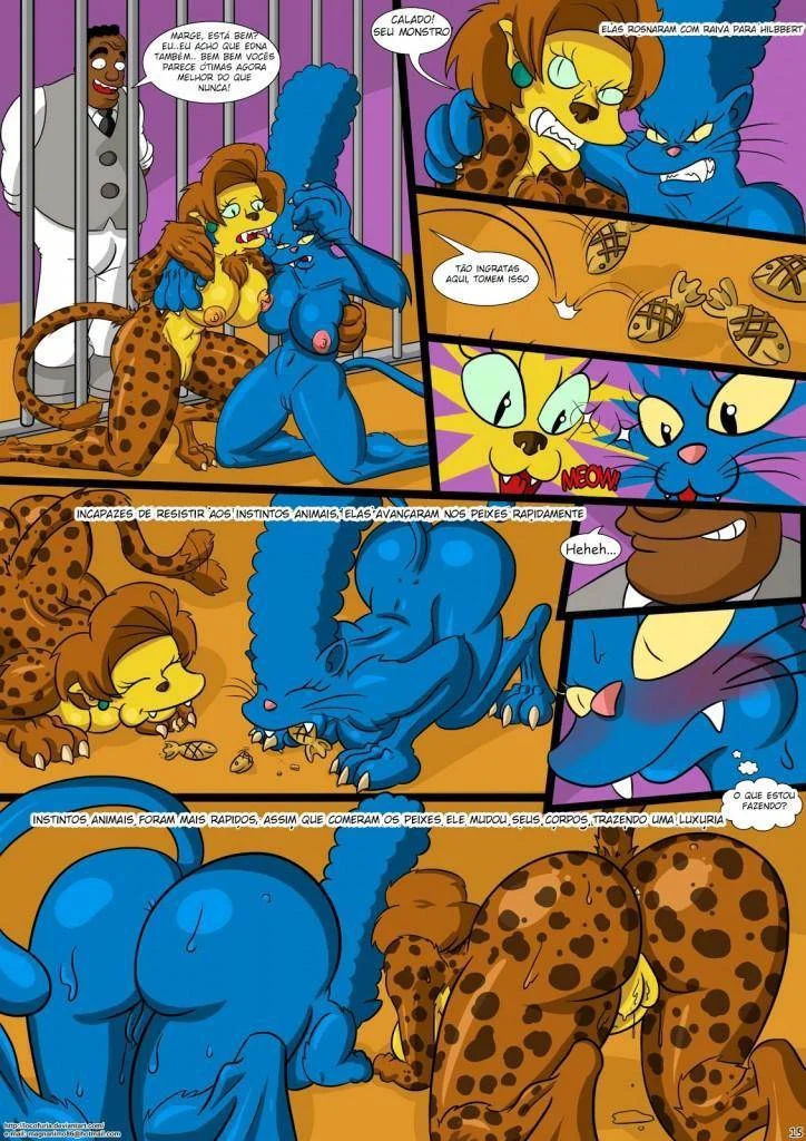 Simpsons em Orgia Proibida: Quadrinhos Eróticos Explícitos da Mansão Assombrada