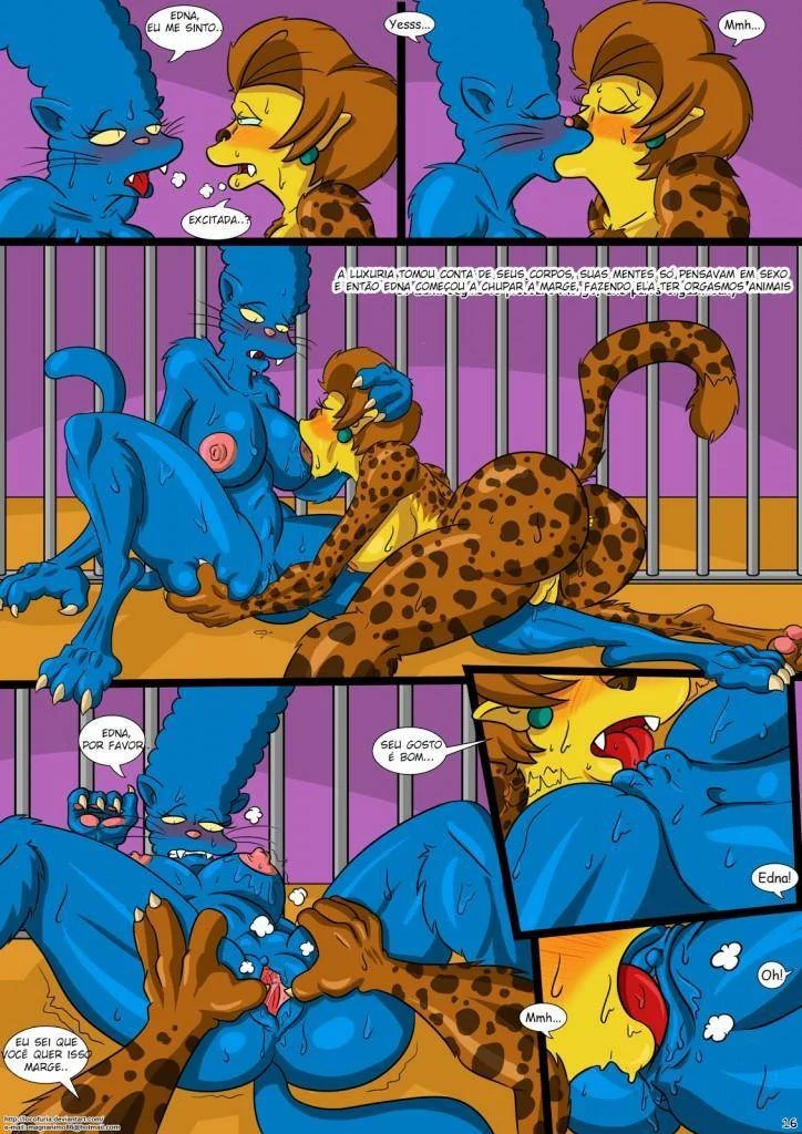 Simpsons em Orgia Proibida: Quadrinhos Eróticos Explícitos da Mansão Assombrada