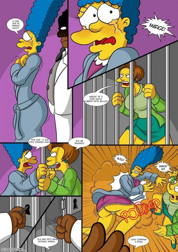 Simpsons em Orgia Proibida: Quadrinhos Eróticos Explícitos da Mansão Assombrada