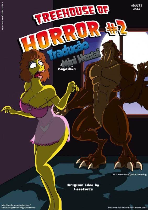 Orgias Proibidas dos Simpsons em Casa na Árvore: Hentai Explícito em HQ