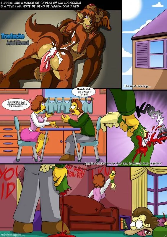 Orgias Proibidas dos Simpsons em Casa na Árvore: Hentai Explícito em HQ
