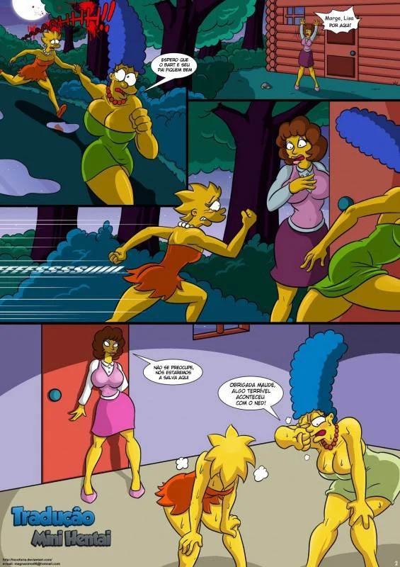 Orgias Proibidas dos Simpsons em Casa na Árvore: Hentai Explícito em HQ