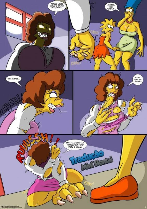 Orgias Proibidas dos Simpsons em Casa na Árvore: Hentai Explícito em HQ