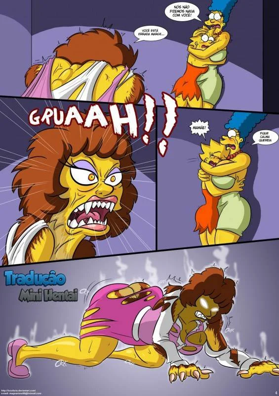 Orgias Proibidas dos Simpsons em Casa na Árvore: Hentai Explícito em HQ
