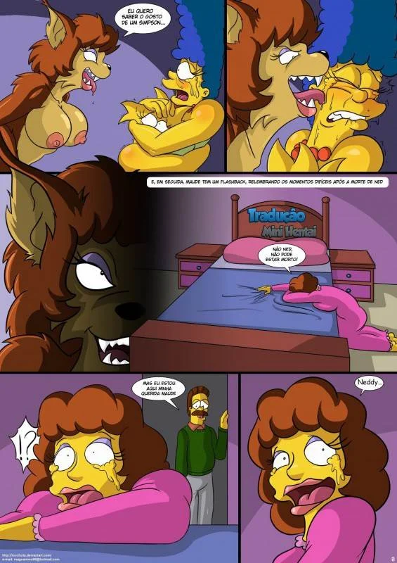 Orgias Proibidas dos Simpsons em Casa na Árvore: Hentai Explícito em HQ