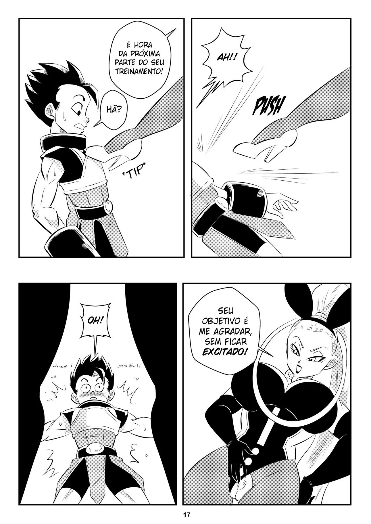 Punheta Explícita de Dragon Ball: Aventuras Eróticas com as Deusas do Sexo