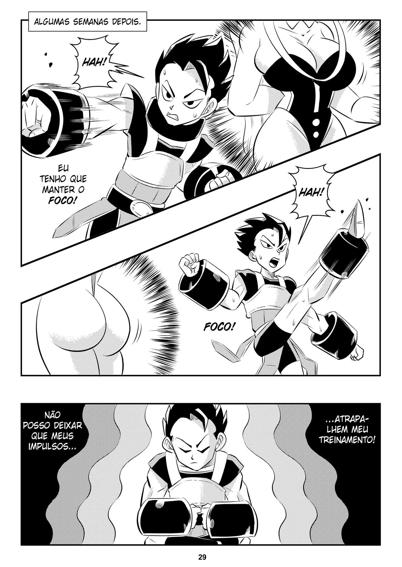 Punheta Explícita de Dragon Ball: Aventuras Eróticas com as Deusas do Sexo