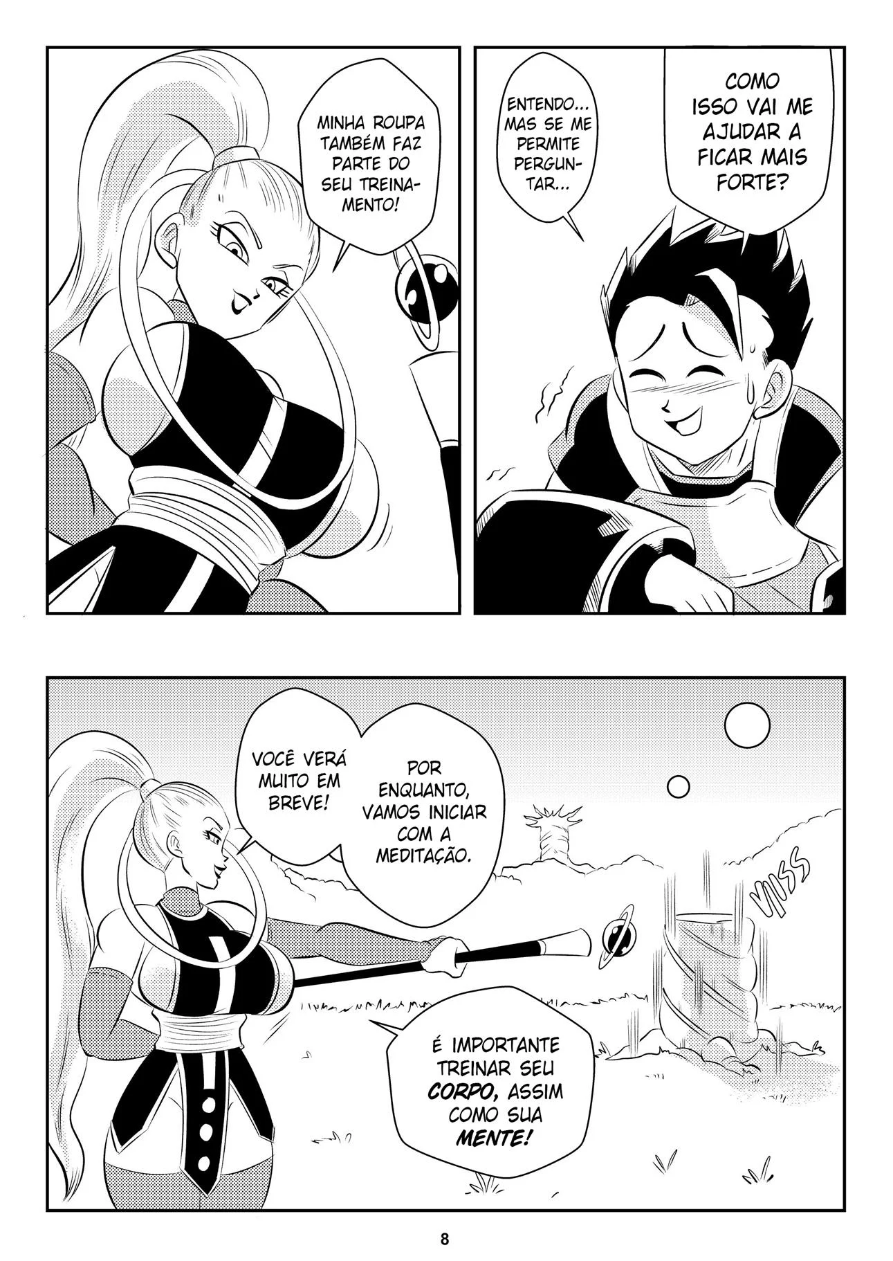 Punheta Explícita de Dragon Ball: Aventuras Eróticas com as Deusas do Sexo