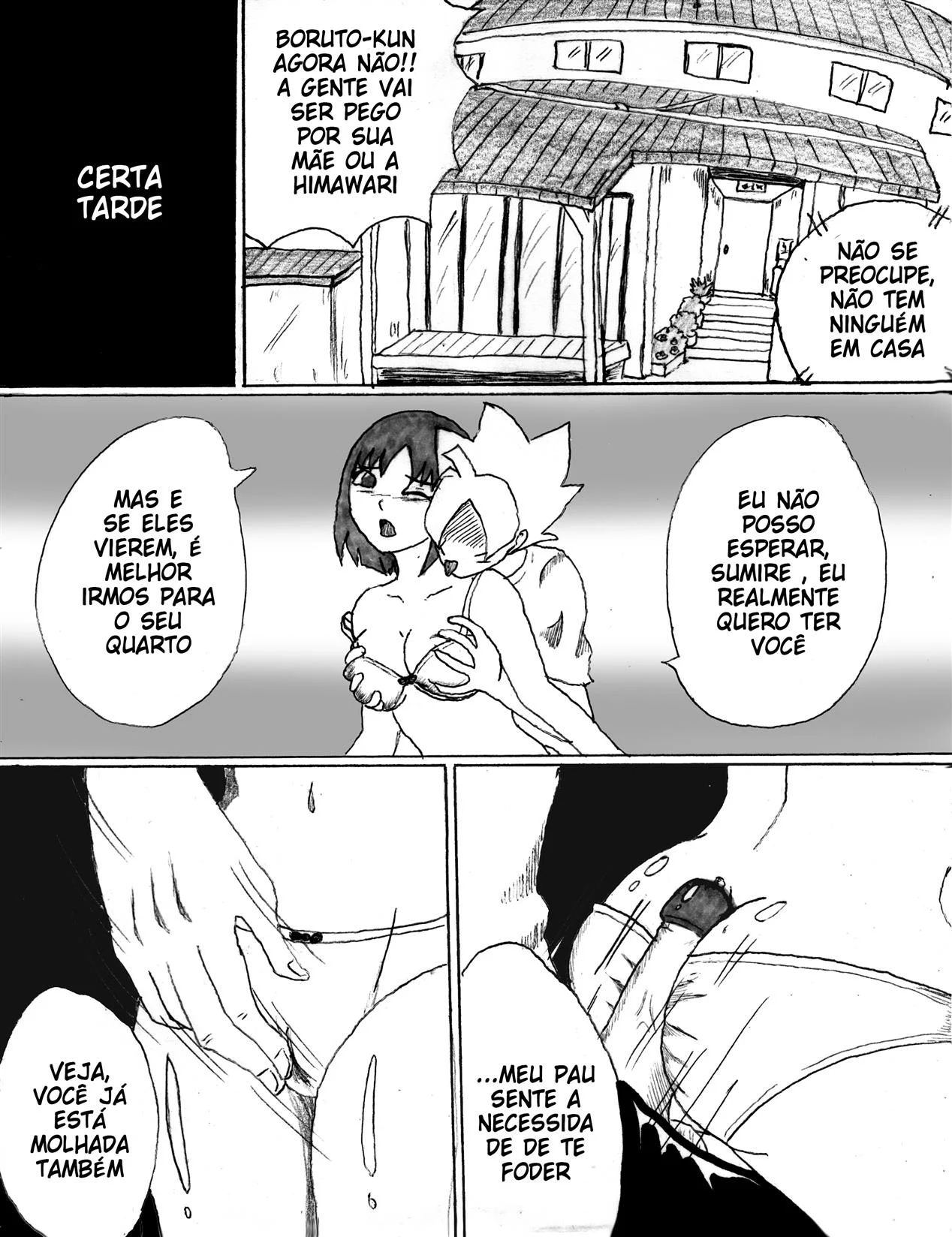 Implorando pelo Treino do Hokage: Esquenta Rabuda com a Esposa do Naruto