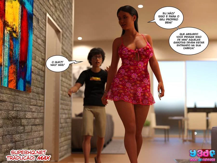 Sexo Explícito com Mamãe no Hentai 3D: Quadrinhos Proibidos