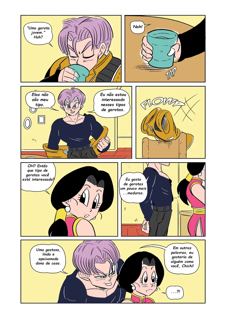 Goten e Trunks Arrasam as Safadas de Dragon Ball em Cena Quente nos Quadrinhos