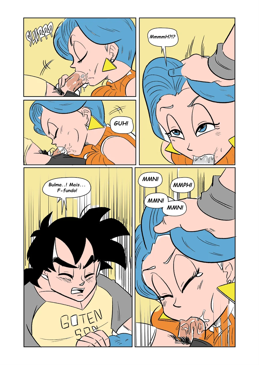 Goten e Trunks Arrasam as Safadas de Dragon Ball em Cena Quente nos Quadrinhos