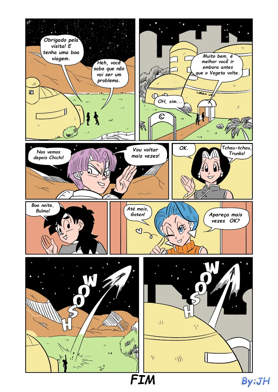 Goten e Trunks Arrasam as Safadas de Dragon Ball em Cena Quente nos Quadrinhos