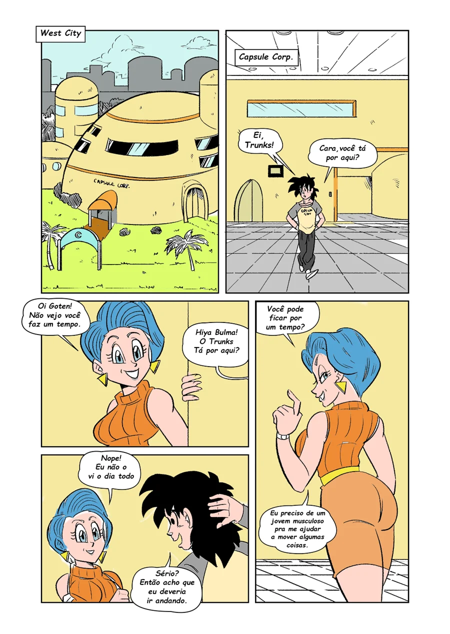 Goten e Trunks Arrasam as Safadas de Dragon Ball em Cena Quente nos Quadrinhos