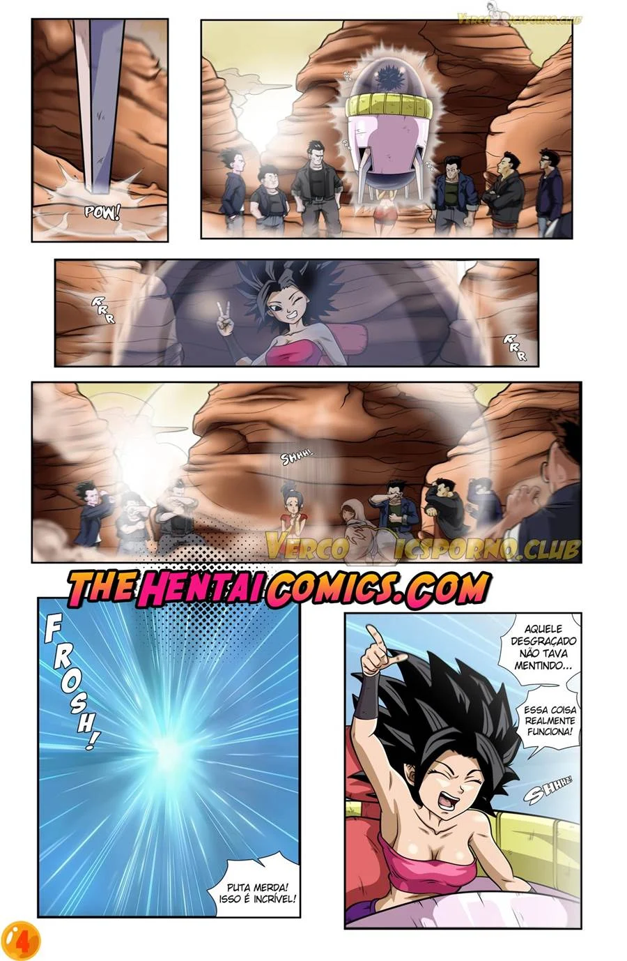 Trunks Arregaça o Cú da Caulifla em Cena Quente de Dragon Ball