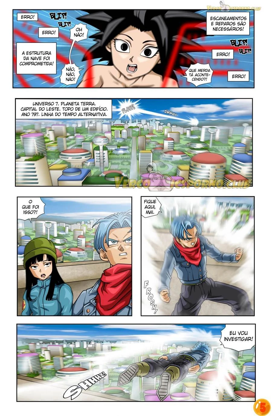 Trunks Arregaça o Cú da Caulifla em Cena Quente de Dragon Ball