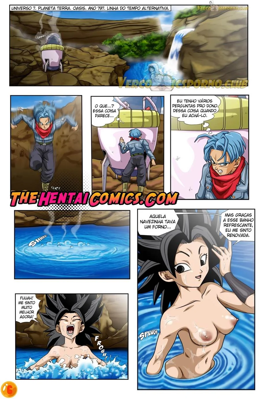 Trunks Arregaça o Cú da Caulifla em Cena Quente de Dragon Ball