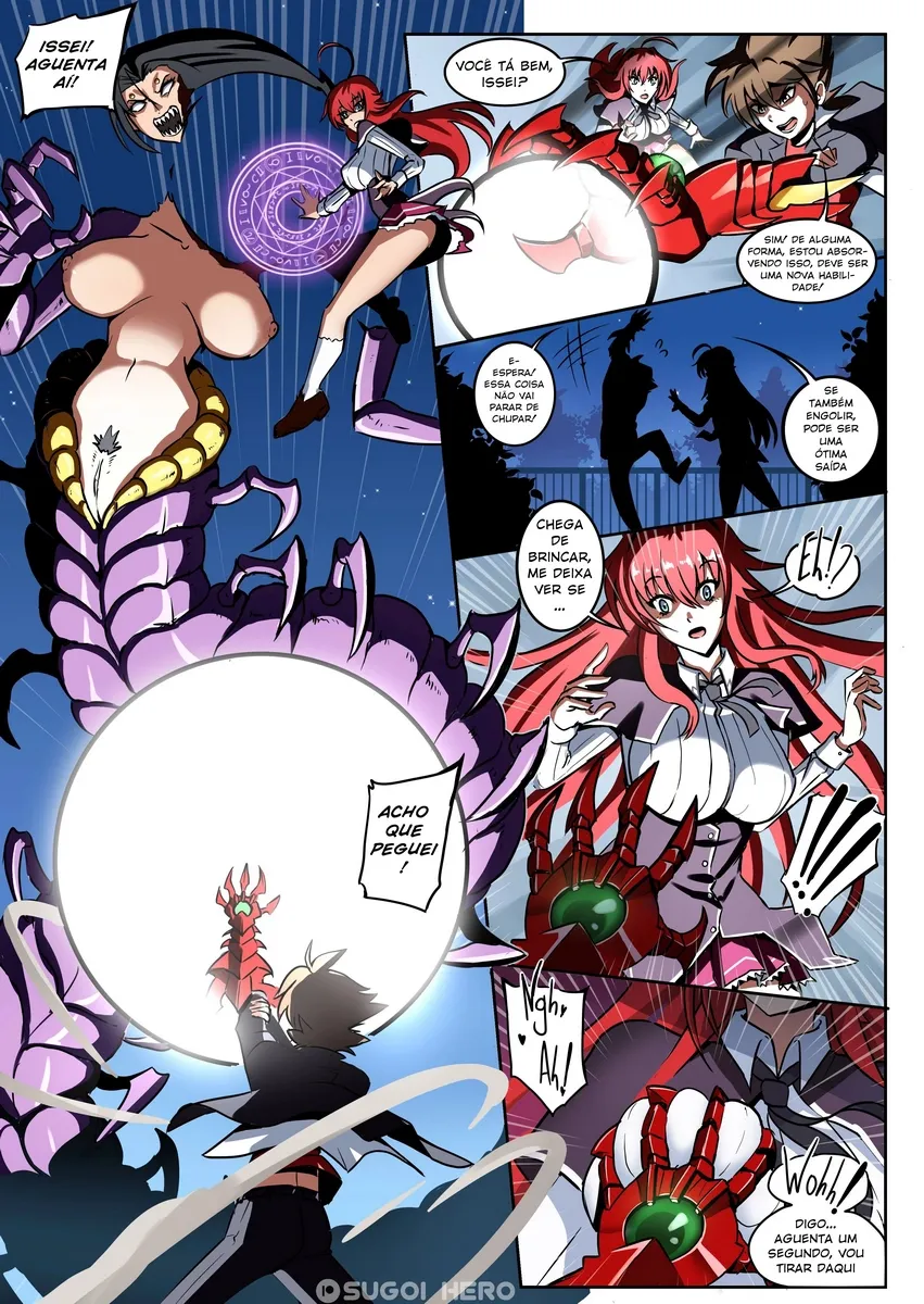 Desenhos Explícitos de Rias Gremory em Cena Lésbica Proibida