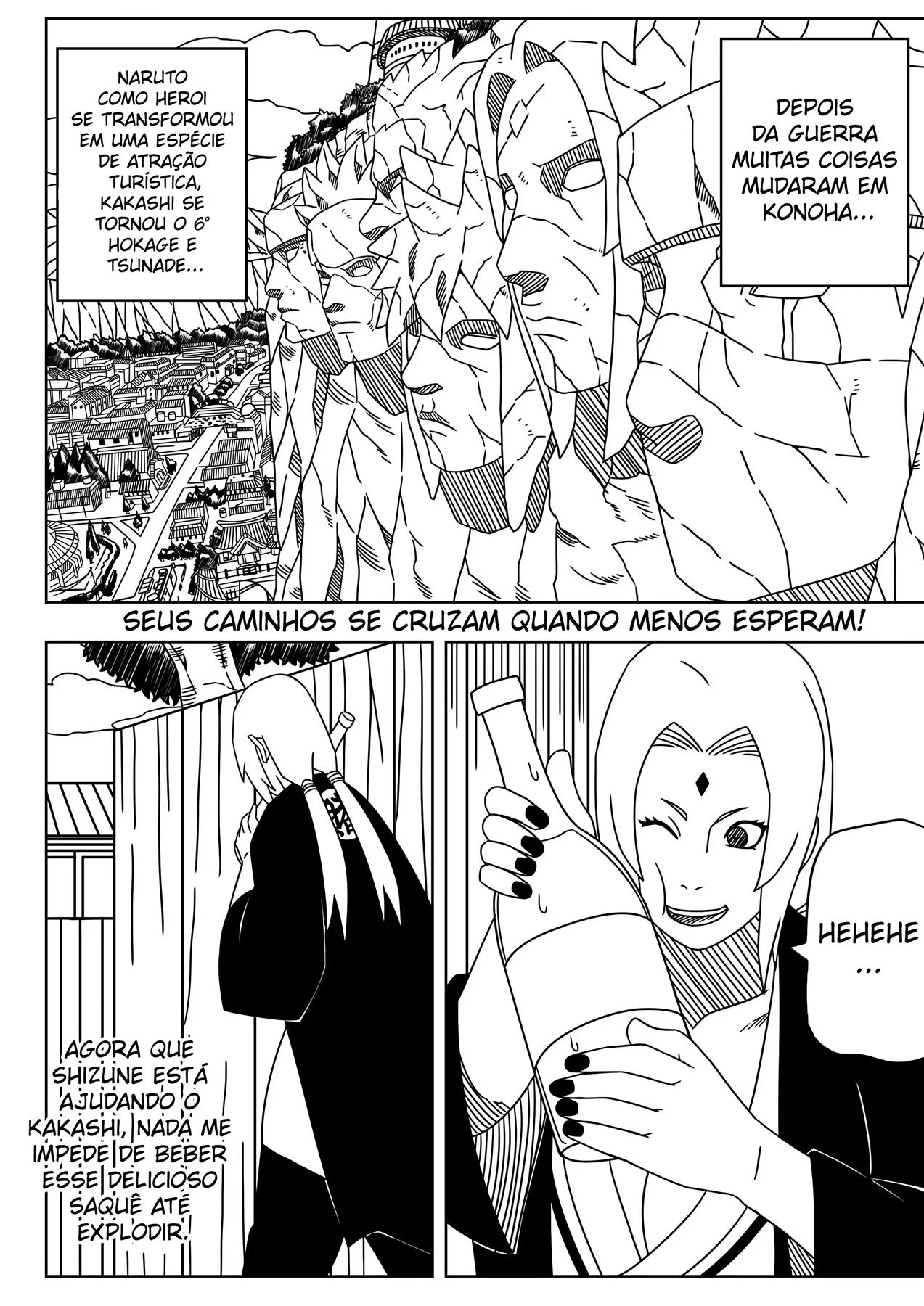Tsunade Totalmente Vaginada - Amassada Pelos Discípulos De Naruto Em HQ Obscena