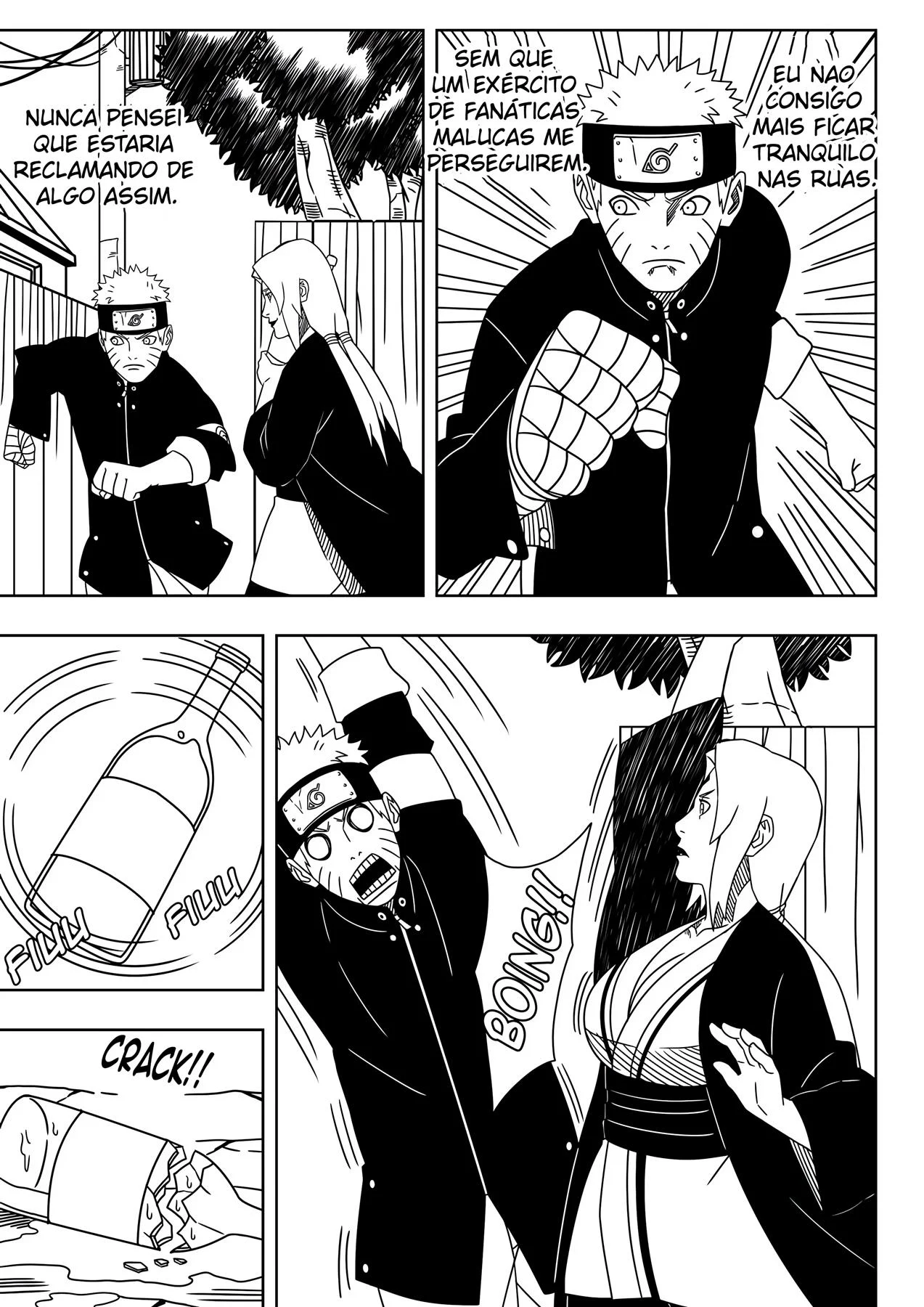 Tsunade Totalmente Vaginada - Amassada Pelos Discípulos De Naruto Em HQ Obscena