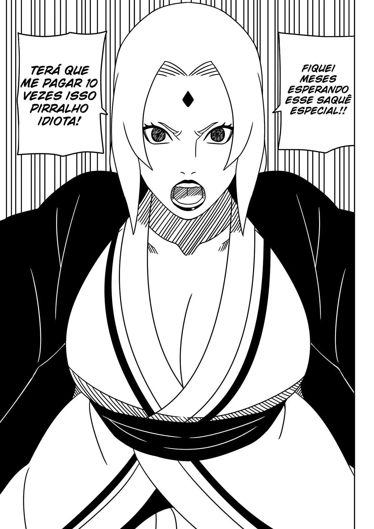 Tsunade Totalmente Vaginada - Amassada Pelos Discípulos De Naruto Em HQ Obscena