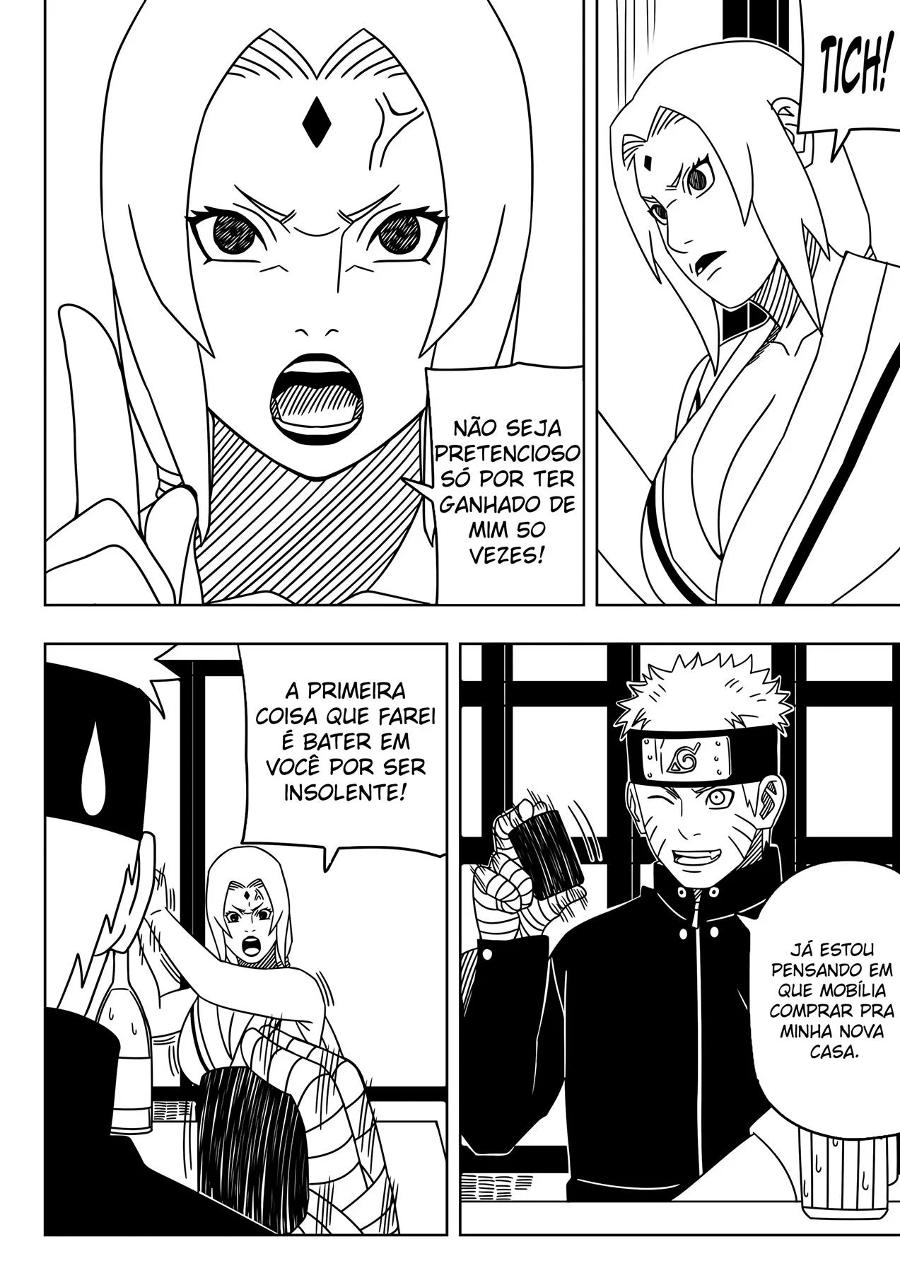 Tsunade Totalmente Vaginada - Amassada Pelos Discípulos De Naruto Em HQ Obscena