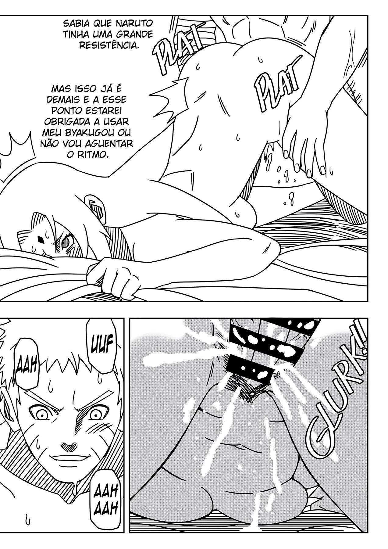 Tsunade Totalmente Vaginada - Amassada Pelos Discípulos De Naruto Em HQ Obscena