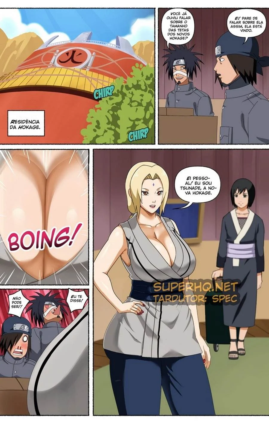 Tsunade Dominada e Fodida Pelos Seus Ninjas Ajudantes no Proibido Hentai