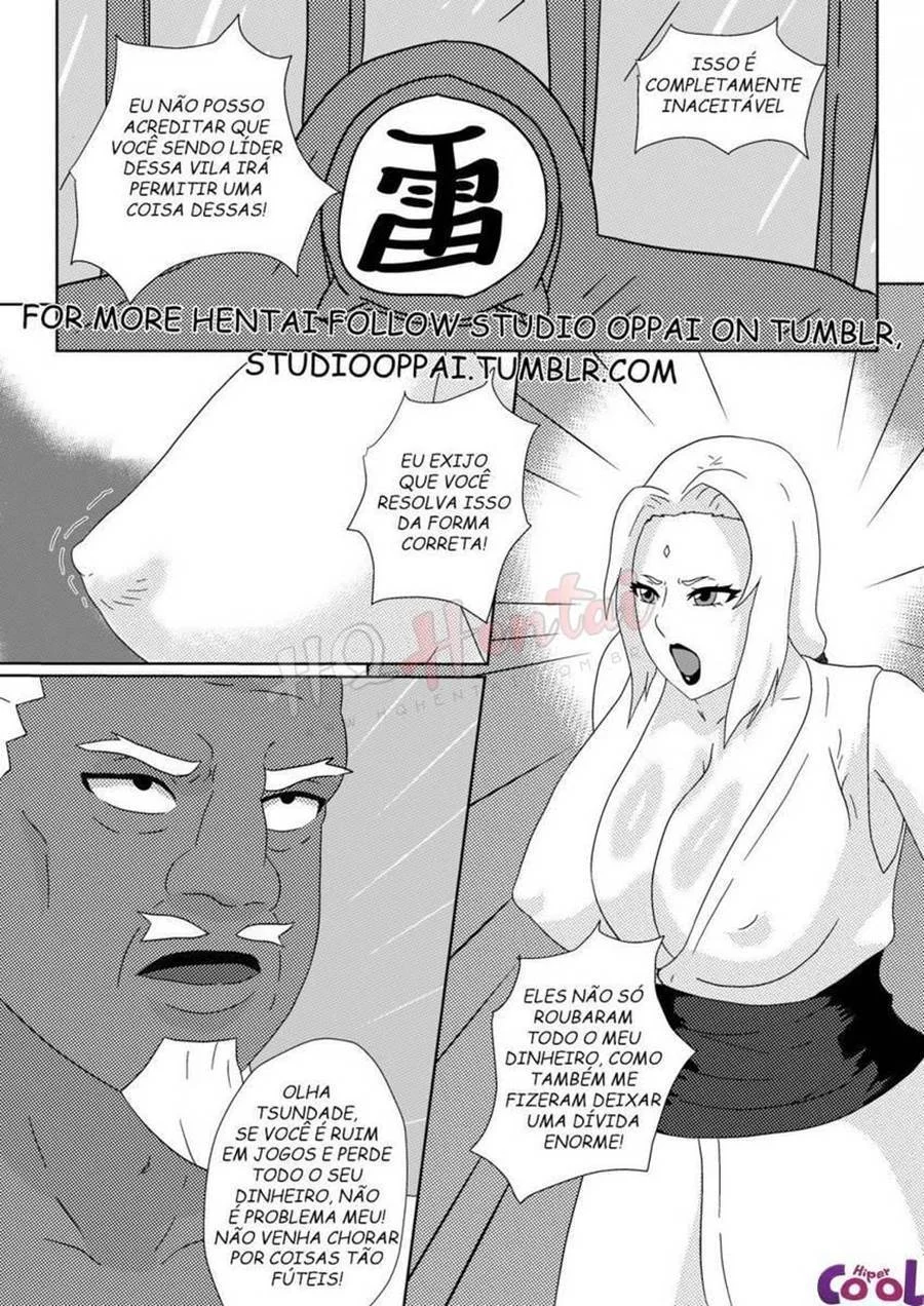 Tsunade Perde a Aposta e Oferece o Corpo em Quadrinhos Eróticos de Naruto