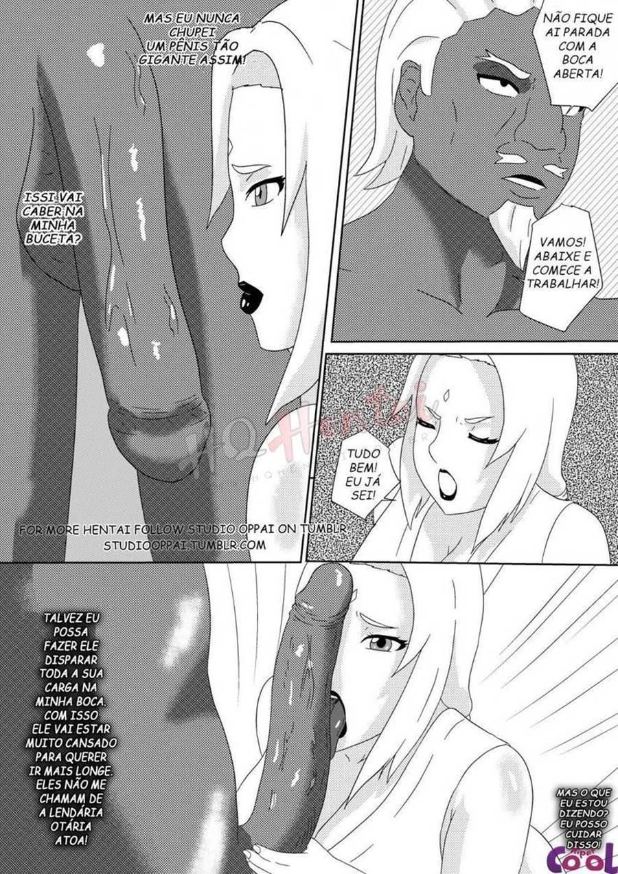 Tsunade Perde a Aposta e Oferece o Corpo em Quadrinhos Eróticos de Naruto