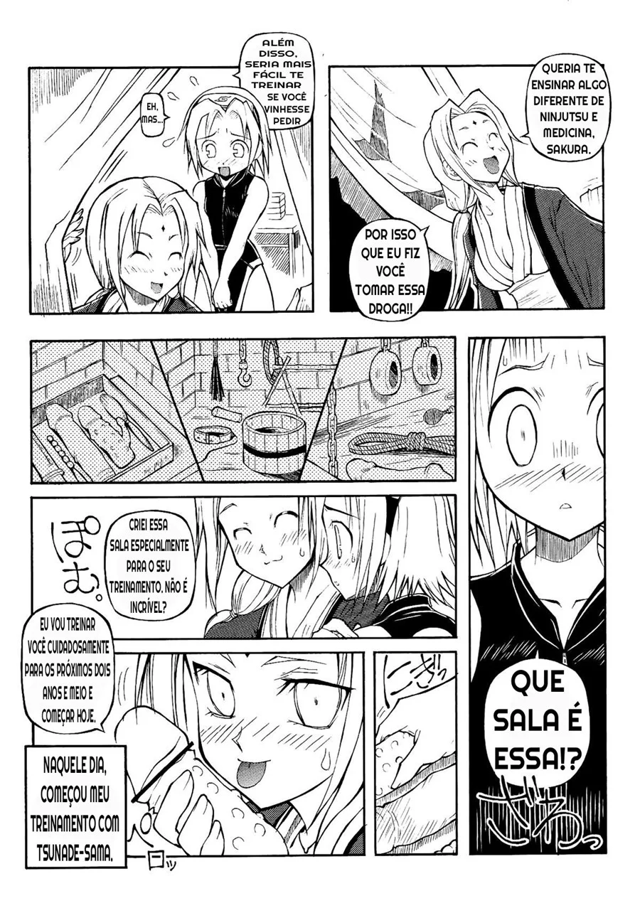 Tsunade Dando Duro na Sakura em Cena Proibida de Naruto